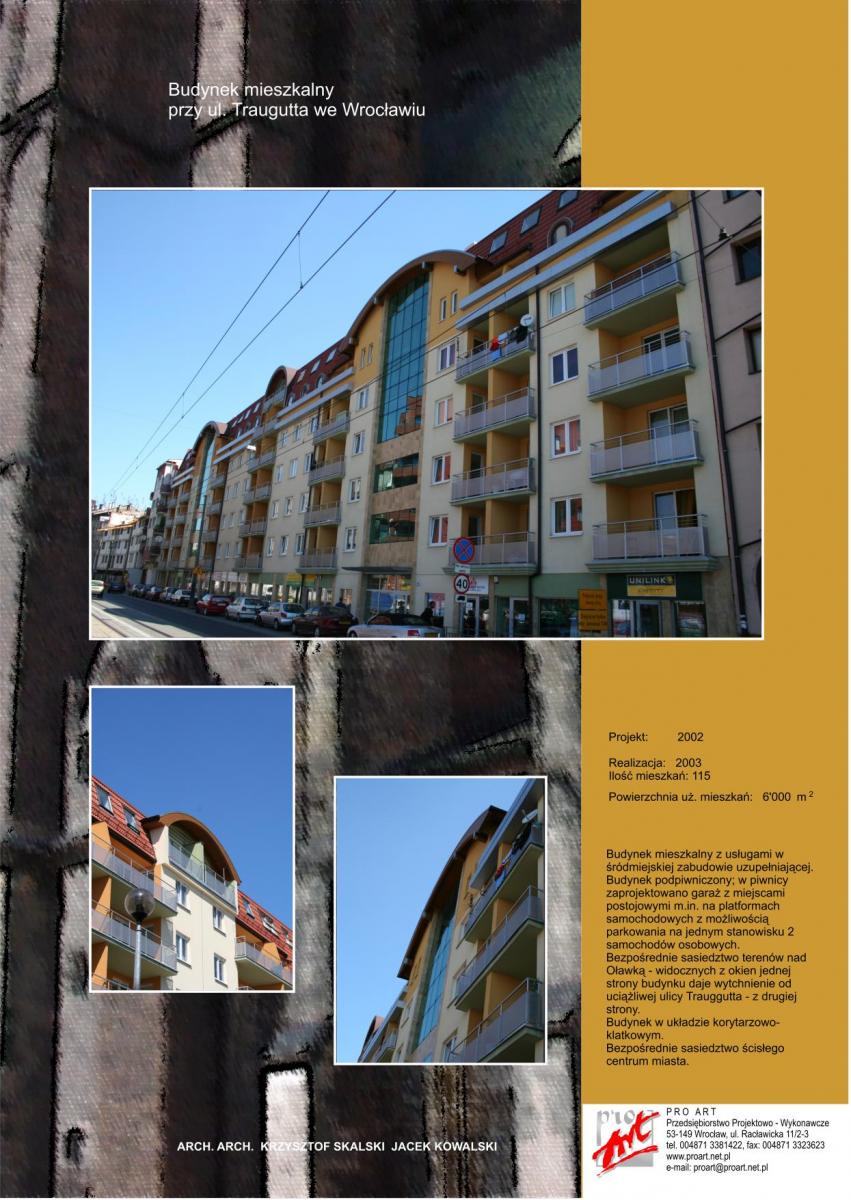 Budynek mieszkalny Wrocław Traugutta